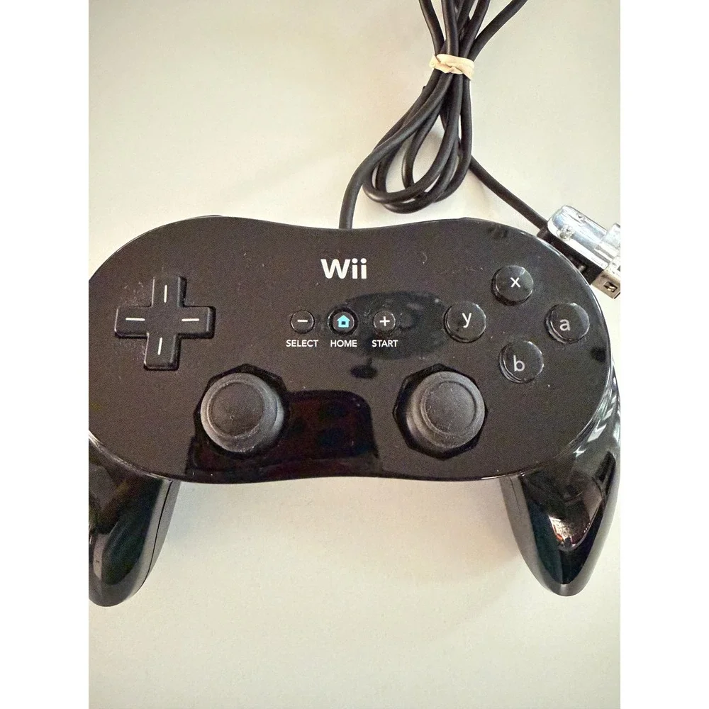 Nintendo Wii Classic Controller Pro Black RVL-005 -02 Gamepad for Wii Wii U work